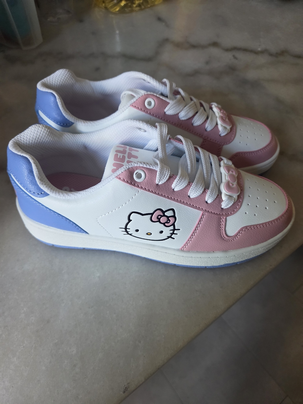 Hello Kitty White, Pink & Blue Kids Sneakers